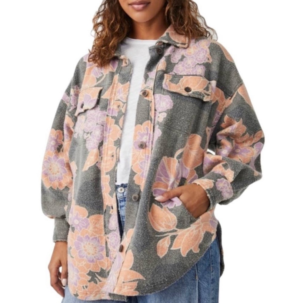 NWT Printed Ruby Jacket by Free People in size Small